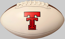 Load image into Gallery viewer, Texas Tech Adidas White Panel Football - Official size