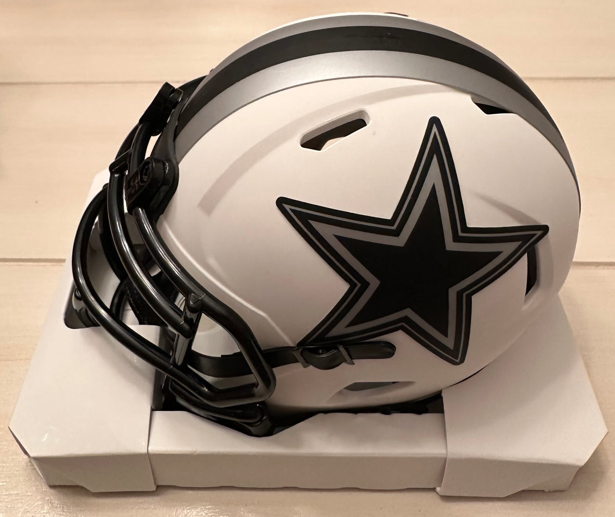 Michael “Playmaker” Irvin Signed Dallas Cowboys Mini Helmet – B Run Sports