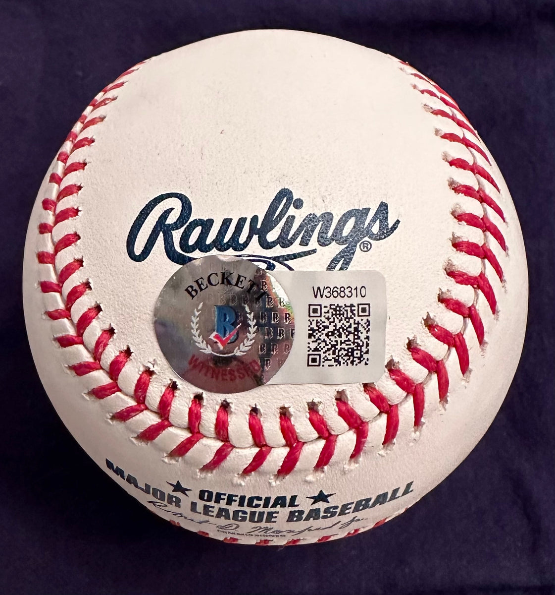 Evan Carter signed OMLB Baseball – B Run Sports