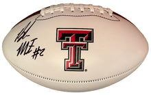 Load image into Gallery viewer, Behren Morton Autographed Texas Tech logo Football