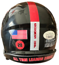 Load image into Gallery viewer, Tahj Brooks autographed items with career yardage inscription