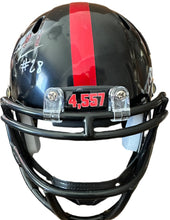 Load image into Gallery viewer, Tahj Brooks autographed items with career yardage inscription