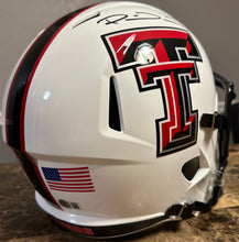 Load image into Gallery viewer, Patrick Mahomes signed Texas Tech replica helmet