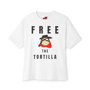 MatadorTilla Free the Tortilla Unisex Oversized Tee, Funny Graphic Shirt, Casual Wear, Unique Statement T-shirt