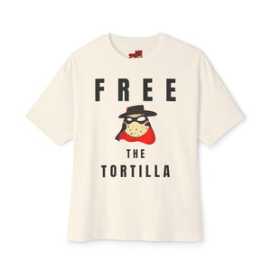 MatadorTilla Free the Tortilla Unisex Oversized Tee, Funny Graphic Shirt, Casual Wear, Unique Statement T-shirt