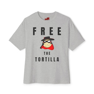MatadorTilla Free the Tortilla Unisex Oversized Tee, Funny Graphic Shirt, Casual Wear, Unique Statement T-shirt