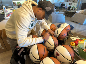 Adonis Arms autographed Basketball