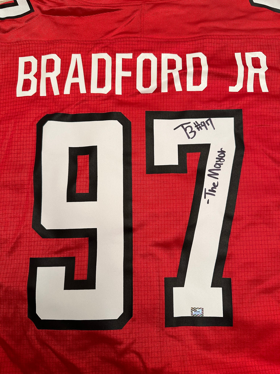 Tony Bradford Jr Signed Jerseys