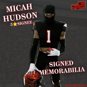 Micah Hudson Autographed Texas Tech logo Footballs