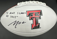 Load image into Gallery viewer, Micah Hudson Autographed Texas Tech logo Footballs
