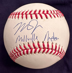 Mike Trout signed OMLB Baseball