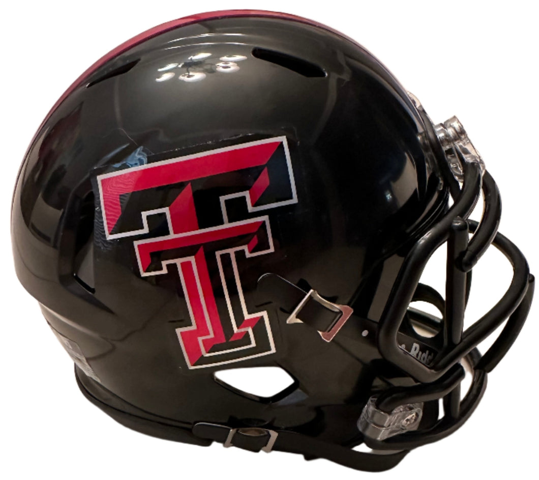 Texas Tech Riddell Mini Speed Football Helmet