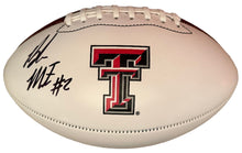 Load image into Gallery viewer, Behren Morton Autographed Texas Tech logo Football
