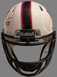 Tahj Brooks signed Texas Tech mini helmets - JSA