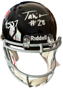 Tahj Brooks autographed full size helmet