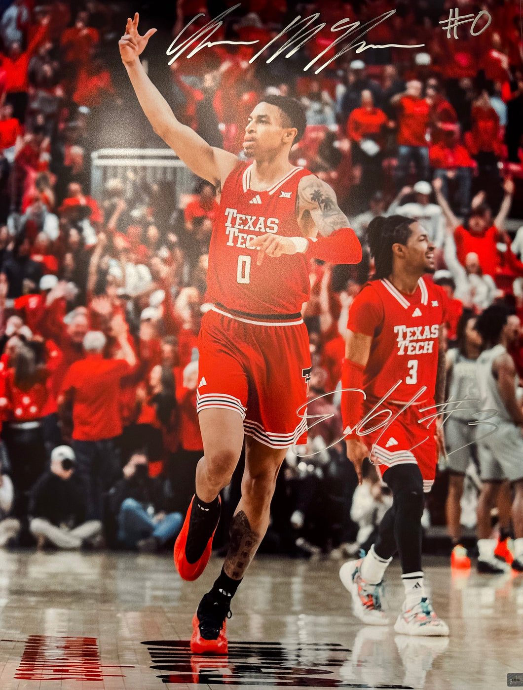 Dual signed “No Look 3” Photo
