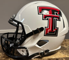 Load image into Gallery viewer, Patrick Mahomes signed Texas Tech replica helmet
