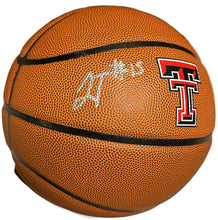 Load image into Gallery viewer, Basketball with Texas Tech logo 
